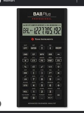 Texas Instruments BA II Plus Professional Financial Calculator Like New